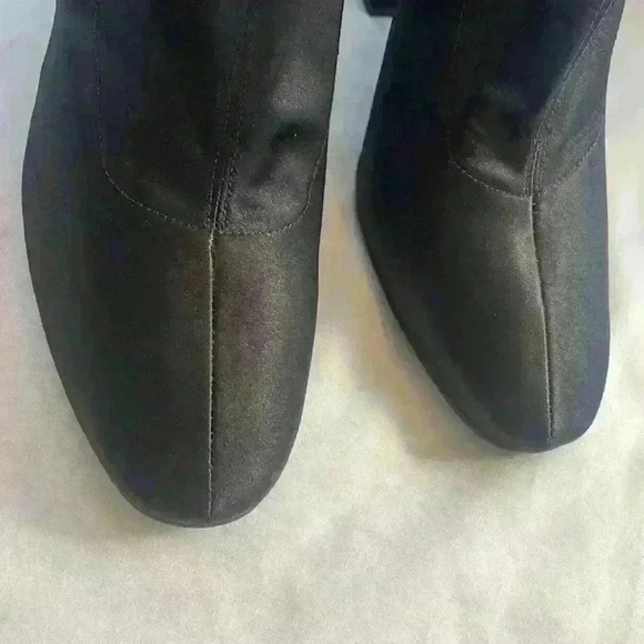 Kendall and Kylie Hailey Satin Black Mid-Calf Boots Size 9 Women's - Picture 3 of 11